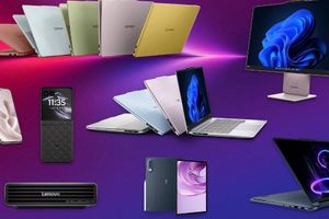 Lenovo devices such as colorful laptops, monitors, among others