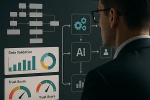 Man looking at computer