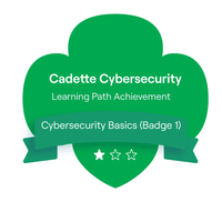 Cadette Cybersecurity Basics (Badge 1) Learning Path