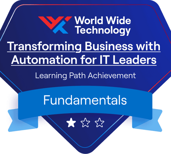 Transforming Business with Automation for IT Leaders Learning Path