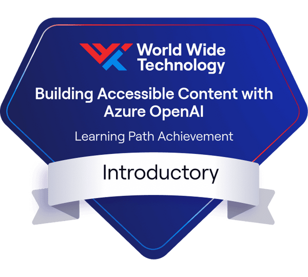 Building Accessible Content with Azure OpenAI Learning Path