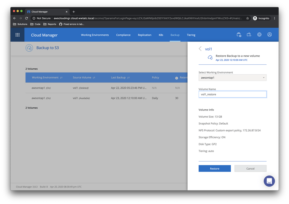 NetApp Cloud Backup Service - WWT